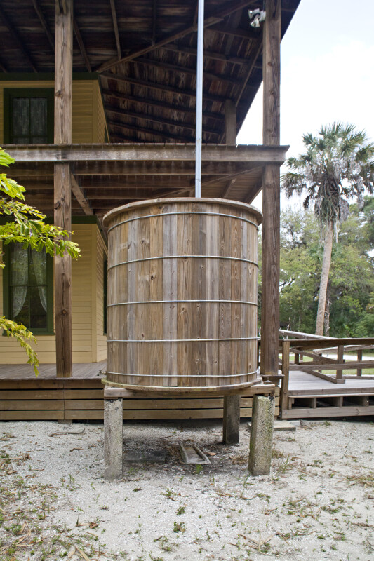 Tank to Collect Rainwater at the Planetary Court