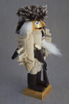 Tennessee Davy Crockett Figure with Wooden Rifle and Pistol (Three Quarter View)
