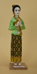 Thailand Handcrafted Thai Bhorampiman doll in traditional costume (Full View)