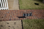 The Address Sign in Front of the Pauline Parker House, in Corinth, Mississippi