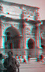 The Arch of Constantine, Eastern Two-Thirds (from the south, with tourists)