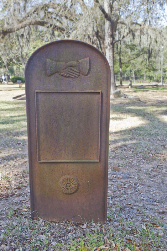 The Back of Dr. Gunn's Grave Marker