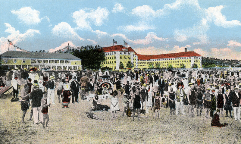 The Bathing Beach, the Breakers Hotel, and the Casino Hotel