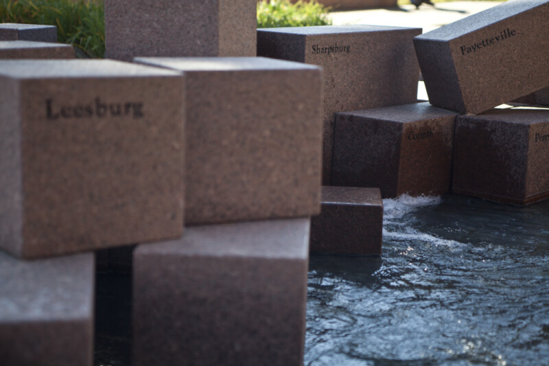 The Blocks Representing the Battles of Sharpsburg and Fayetteville