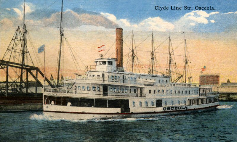 The Clyde Line Steamer, "Osceola"