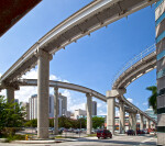 The Elevated Tracks of the Miami Metromover