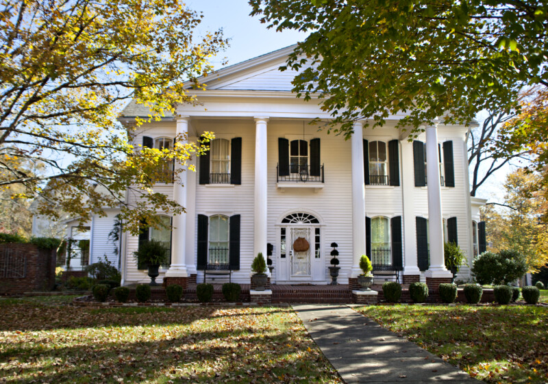 The Front Elevation of the Phillips-Nelson-Williams Home