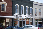The Front Facade of Borroum's Drug Store