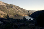 The Hetch Hetchy Reservoir and the Back of O'Shaughnessy Dam