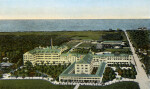 The Hotel Ormond, Ormond Beach, Florida. A View from a Hydro-Aeroplane, Showing the Golf Course and the Ocean