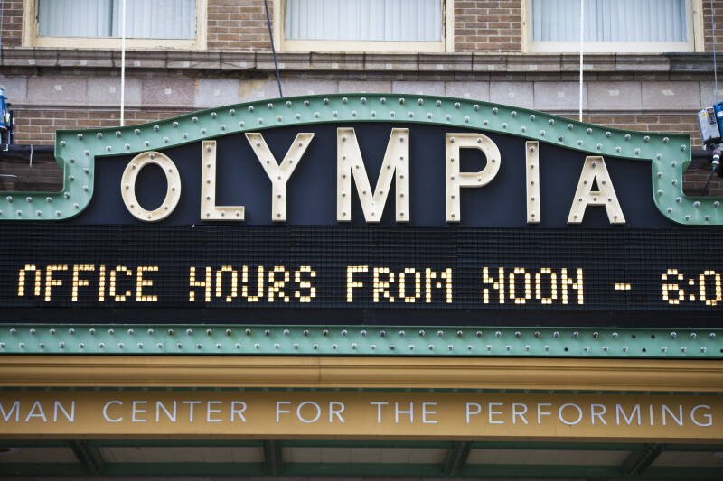 The Marquee for the Olympia Theater