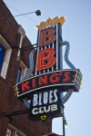 The Neon Sign at B. B. King's Blues Club, with the Lower B Lit