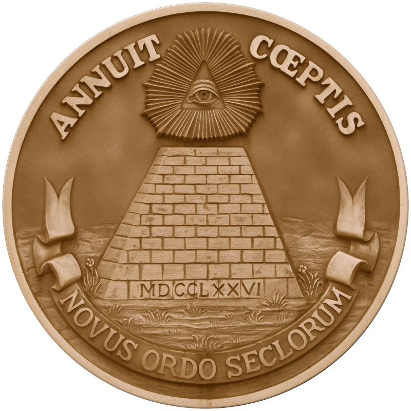 The Reverse Side of the Great Seal of the United States in Sepia