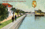 The Sea Wall and Bath House in St. Augustine, Florida