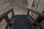 The Stairs Leading from the Officer's Quarters, on the South Wall of the Watchtower