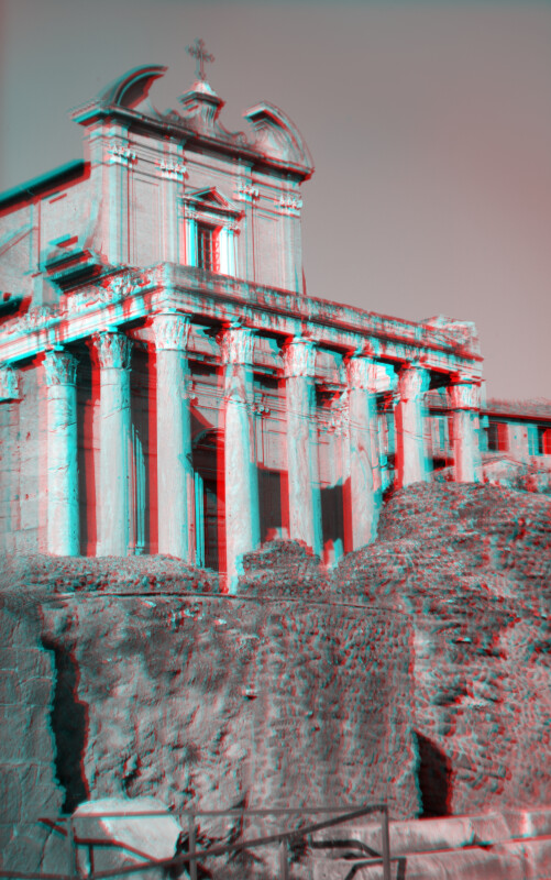 The Temple of Antoninus and Faustina, or San Lorenzo in Miranda (west façade)