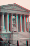 The United States Supreme Court Building, but closer