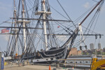 The USS Constitution in Port