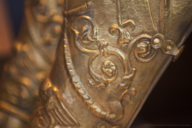 Thracian Shin Guard Detail