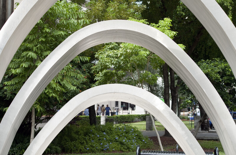 Three Arches in a Park Setting