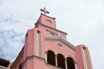 Three Crosses on a Church