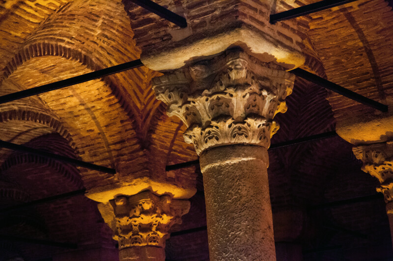 Top of a Column at the Basilica Cistern