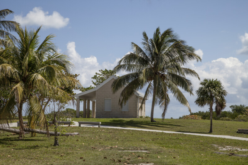Trees and a Building at Biscayne National Park