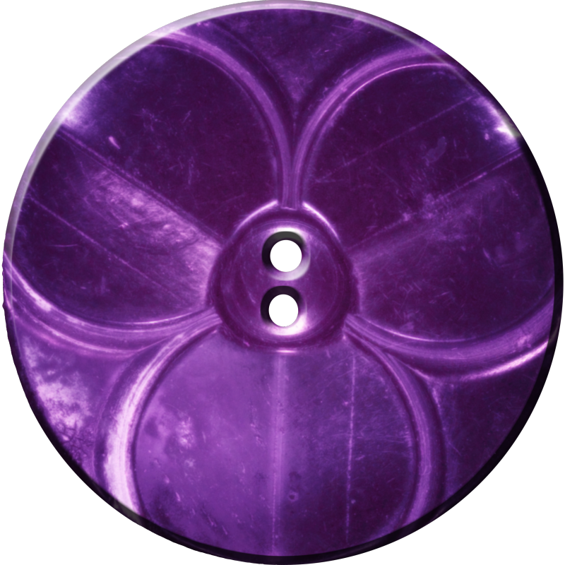 Trefoil Button, Purple