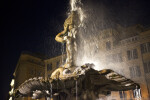 Triton Fountain at Night