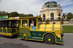 Trolley Passing in Front of the Kaiserpavillon