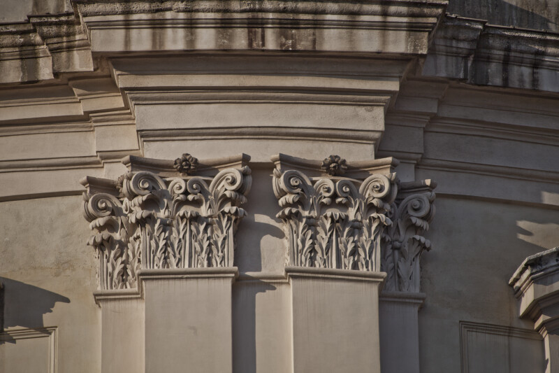 Tuscan Order Capitals on a Cupola