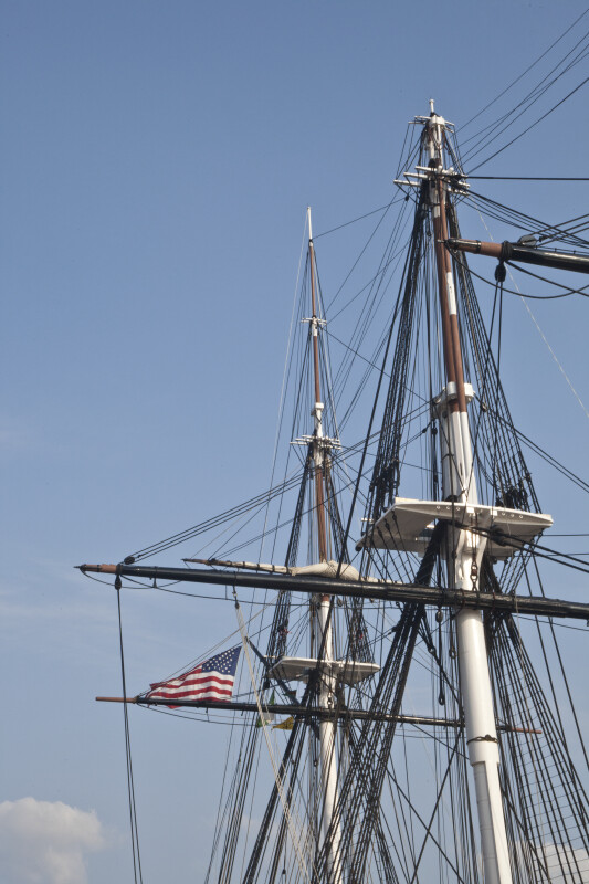 Two Masts on the USS Constitution