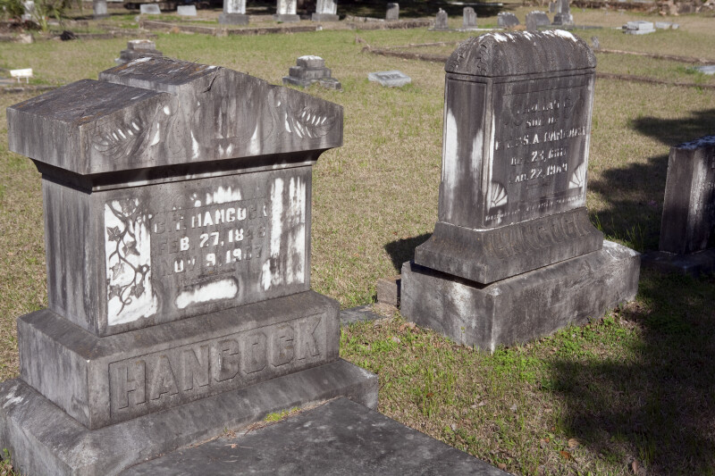 Two Styles of Die, Base, and Cap Headstone
