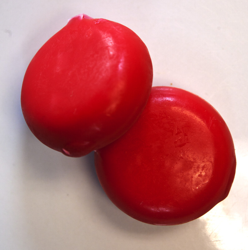 Two Wheels of Babybel Cheese