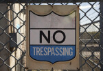 U.S. Property No Trespassing Sign