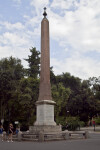 Vertical Monument at the Villa Borghese Gardens