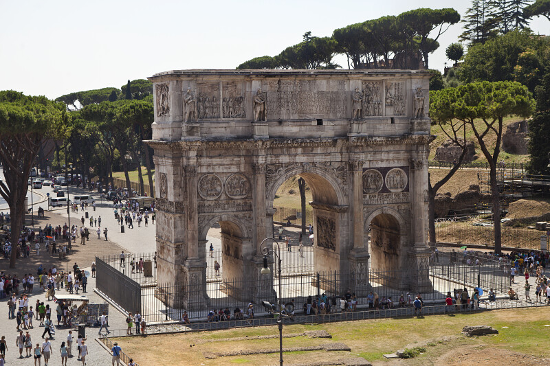 Via Triumphalis and the Arch of Constantine
