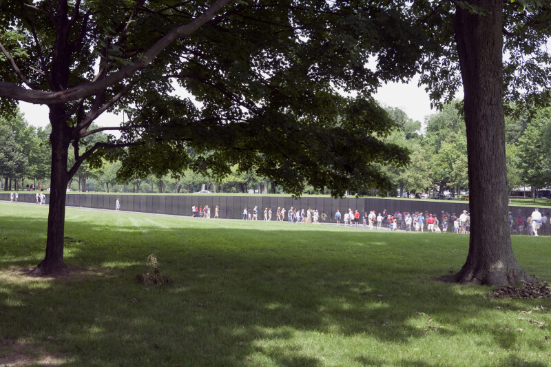 Vietnam Veterans Memorial Through Trees