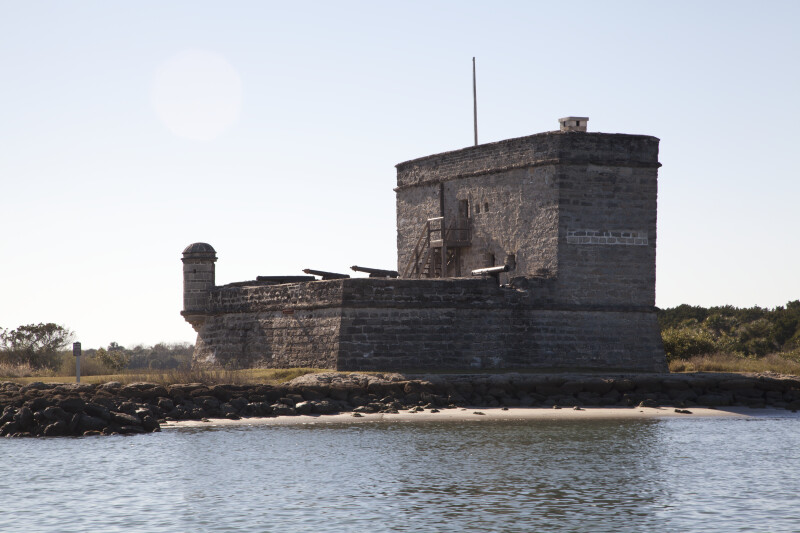 View Five of Fort Matanzas, from the Southeast and Shoreline of Matanzas River