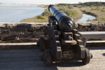 View of a Cannon on the Gundeck at Fort Matanzas Aimed at the Matanzas River Inlet