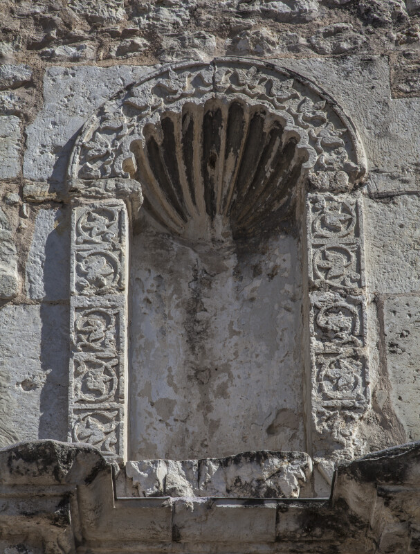 View of a Niche on the Alamo Exterior