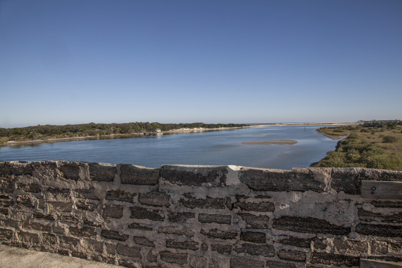 View of Matanzas River Inlet, from the Observation Deck at Fort Matanzas