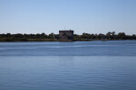 View of Matanzas River Inlet, with Fort Matanzas and Passenger Ferry Dock in the Distance