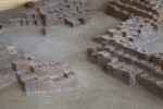 View of Pueblos as Seen on The Model of The  Quarai Ruins