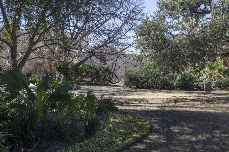 View of the Interior Gardens at the Alamo
