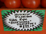 Vine Ripe "Beefstake" Tomatoes at $1.99 per Pound