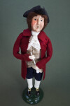 Virginia Colonial Caroler Doll with Doublet, Vest, Cravat, and Tri-Corner Hat (Full View)