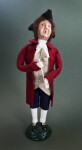 Virginia Colonial Male Doll Dressed in Doublet, Vest, Breeches, Hat, and Stockings (Full View)
