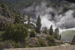 Water from the Floodgates of O'Shaughnessy Dam above the Tuolumne River