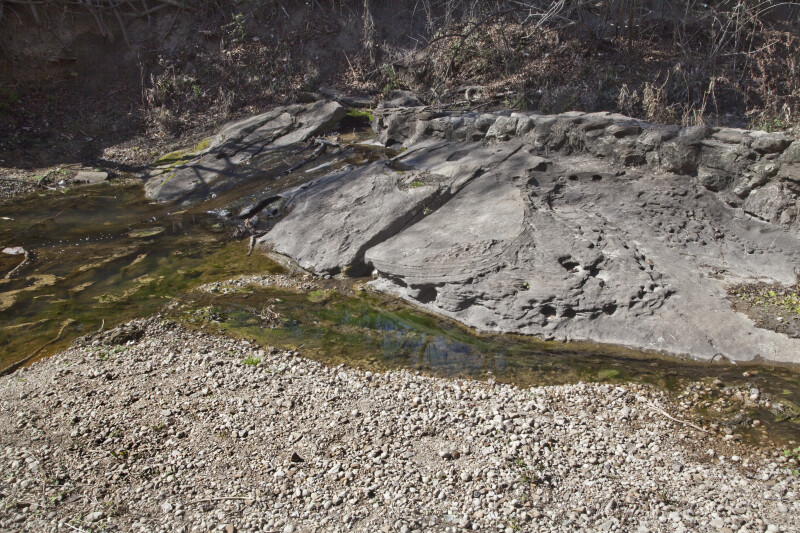 Water on Limestone at the Espada Acequia